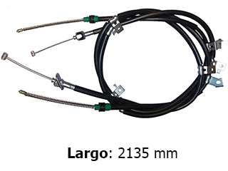CABLES FRENO DE MANO LIVIANOS CHEVROLET S10/BLAZER 12/.. FRENO TRASERO IZQUIERDO - LARGO 2135 MM_
