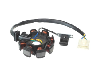 ESTATORES / BOBINAS MOTOS MOTOMEL BIT 110/BLITZ 110 / ZANELLA ZB 110 / KELLER CRONO 110 ESTATOR 8 POLOS AISLADO DE MASA REEMPL