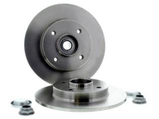 DISCOS DE FRENOS LIVIANOS PEUGEOT 207 1.6 16V-2.0 16V/307 CC-SW/2008 1.6 16-.. TRASERO SOLIDO CON MAZA DIAMETRO 249MM - PACK X2