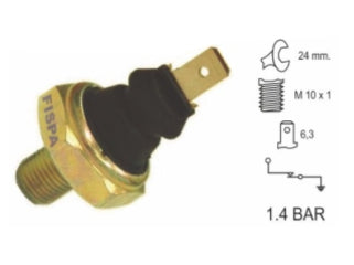 BULBOS DE PRESION DE ACEITE VOLKSWAGEN GOL/GOLF/PASSAT/POLO CLASSIC/SAVEIRO / AUDI A3/A4/A6 1.6-1.8 AISLANTE NEGRO_