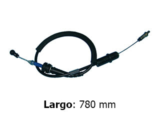 CABLES DE ACELERADOR LIVIANOS CHEVROLET CORSA/COMBO/PICK UP 1.0-1.4-1.6 8V MPFI 98/.. LARGO 780 MM_