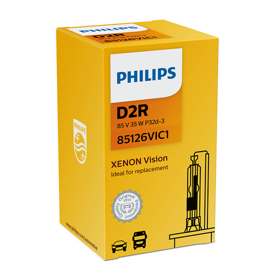 LAMPARA DE XENON PHILIPS D2R (85126) 85V 35W P32D-3 XENON VISION - USO UNIVERSAL