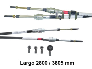 CABLES CAMBIOS - SELECTORA DE CAJA FORD CARGO 3132 6X4/1932 4X2/ 2632 6X4/ 1933 4X2/ 3133 6X4 2011/.. CONTROL DE CAMBIOS JUEGO CON ROTU