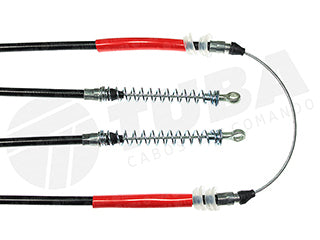 CABLES FRENO DE MANO LIVIANOS FIAT UNO/DUNA/FIORINO 1.5-1.6 SPI FRENO A CAMPANA - ENTRE RUEDAS - LARGO 2865 MM_