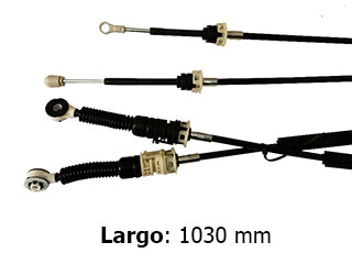 CABLES CAMBIOS - SELECTORA DE CAJA LIVIANOS RENAULT DUSTER/DUSTER OROCH 1.6 16V K4M DOS CABLES INDIVIDUALES - LARGO 1030 MM - FREMEC 4341_