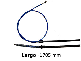 CABLES FRENO DE MANO LIVIANOS VOLKSWAGEN POLO/VIRTUS 1.6 16V MSI 17/../NIVUS FRENO TRASERO DERECHO/IZQUIERDO A DISCO-LARGO 1705MM
