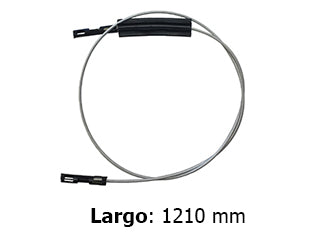 CABLES FRENO DE MANO LIVIANOS FORD RANGER CABINA DOBLE 99/.. FRENO INTERMEDIO 126 PULGADAS - LARGO 1210 MM_