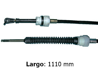 CABLES CAMBIOS - SELECTORA DE CAJA LIVIANOS VOLKSWAGEN FOX/SURAN 10/.. SELECCION - OJAL CHICO - LARGO 1110 MM - FREMEC 4611_