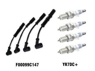 KIT CABLES + BUJIAS FIAT PALIO NOVO/GRAND SIENA/UNO WAY/DOBLO 1.4 8V EVO KIT CABLES Y BUJIAS_