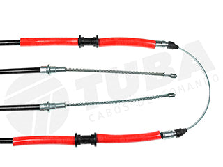 CABLES FRENO DE MANO LIVIANOS FIAT FIORINO AMBULANCIA MOTOR 1.0 / 1.3 / 1.5 / 1.6 8V SPI / MPI - TRASEIRO 94...04FIORINO AMBULANC