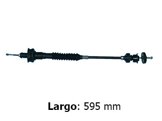 CABLES DE EMBRAGUE LIVIANOS PEUGEOT 206 1.4 8V DESDE CHASIS 10556/../207/HOGGAR 1.4 8V-1.6 16V REGULACION AUTOMATICA-L: 595MM -