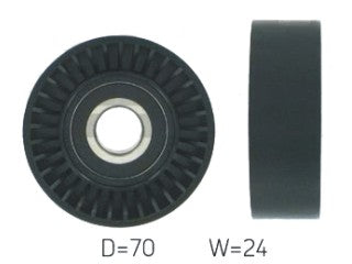 TENSORES ACCESORIOS VOLKSWAGEN VENTO/PASSAT/NEW BEETLE 2.0 FSI POLEA REPARACION TENSOR 31011 POLY V 70X17X24_