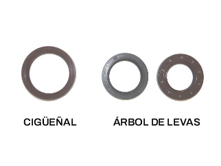 RETENES DE DISTRIBUCION KITS RENAULT 2.0 16V F4R RETENES CIGUENAL Y ARBOLES DE LEVAS_