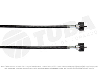 CABLES VELOCIMETRO LIVIANOS FIAT 147/SPAZIO/FIORINO SIN GUARDAPOLVO - LARGO 980 MM - CON ACOPLE CORREDIZO Y ROSCA M18_