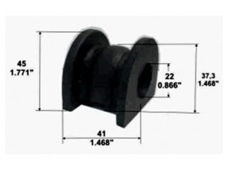 BUJES DE SUSPENSION LIVIANOS CHEVROLET AGILE/MONTANA BUJE BARRA ESTABILIZADORA DELANTERA 22 MM_