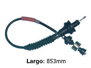 CABLES DE EMBRAGUE LIVIANOS PEUGEOT 207/HOGGAR 1.4 8V TU3JP-1.6 16V TU5JP4 REGULACION AUTOMATICA - LARGO 853 MM_