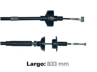 CABLES DE EMBRAGUE LIVIANOS VOLKSWAGEN GOLF 1.6-1.8 94/99 ADAPTACION - REGULACION MANUAL - LARGO 833 MM_