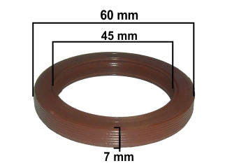 RETENES MOTOR LIVIANOS RASTROJERO INDENOR XD2-XD3 / CHEVROLET CHEVETTE CIGUENAL DELANTERO 45.00X60.00X10.00 MM - GIRO H_