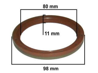 RETENES MOTOR LIVIANOS CHEVROLET CORSA/CORSA II/CELTA/AVEO 1.4-1.6-1.8 / SUZUKI FUN 1.0-1.4 BANCADA TRASERO 80X98X10 MM_