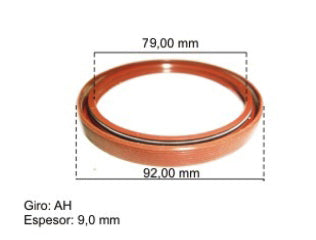 RETENES MOTOR LIVIANOS FORD FIESTA/ECOSPORT/FOCUS/KA 1.0-1.6 ZETEC ROCAM RETEN DE BANCADA TRASERO 79.00 MM_