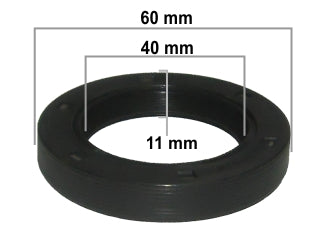 RETENES DIFERENCIAL Y CAJA LIVIANOS VOLKSWAGEN POLO/CADDY/POINTER CAJA MQ RETEN SALIDA SEMIEJE LADO IZQUIERDO 40.00X60.00X10.00/11.00MM_