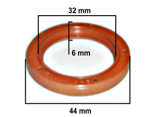 RETENES MOTOR LIVIANOS RENAULT CLIO II/TWINGO 1.2 8V D7F-1.2 16V D4F RETEN CIGUENAL DELANTERO 32.00X44.00X6.00 MM-LX-R-H_