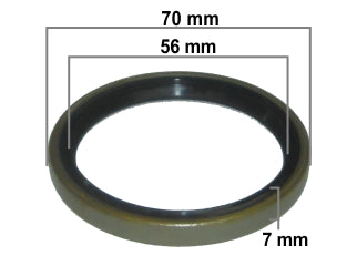 RETENES DE RUEDA LIVIANOS TOYOTA HILUX 08/.. / VOLKSWAGEN AMAROK INTERIOR PALIER RUEDA TRASERA 58.00X70.00X7.50 MM_