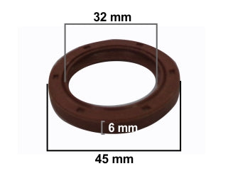 RETENES MOTOR LIVIANOS FIAT PALIO/SIENA/PUNTO/STRADA 1.6 16V E-TORQ/ARGO/CRONOS/TORO 1.8 16V E-TORQ CIGUENAL 32X45X6 MM_