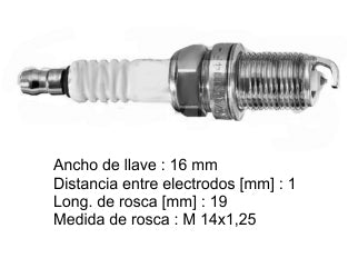 BUJIAS DE ENCENDIDO BUJIA DE ENCENDIDO FIAT PALIO 1.6 / NISSAN SENTRA 2.0/PATHFINDER 3.3 / MERCEDES BENZ CLK 320 3.2 / C