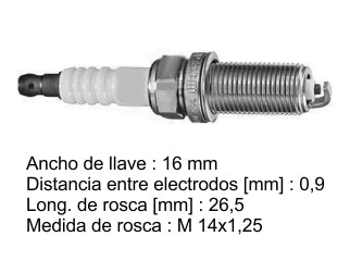 BUJIAS DE ENCENDIDO PEUGEOT 206/307/406/407 / CITROEN C4/C5 2.0 16V EW10 - PACK X10