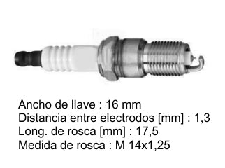 BUJIAS DE ENCENDIDO FORD MONDEO III 1.8 16V-2.0 16V 00-07 - PACK X4