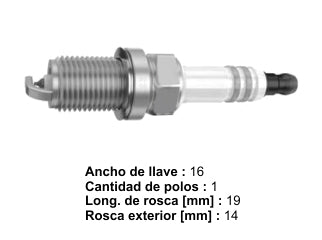 BUJIAS DE ENCENDIDO BUJIA DE ENCENDIDO FR 6 KPP 33+ - PACK X10