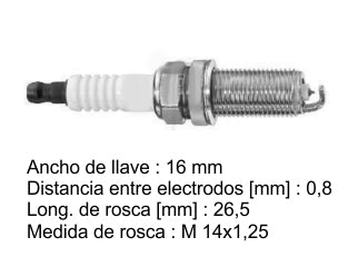 BUJIAS DE ENCENDIDO BUJIA FR 6 MPP 332 - PACK X10