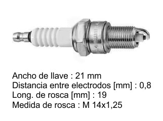 BUJIAS DE ENCENDIDO FORD ESCORT/VOLKSWAGEN GOL 2.0 - PACK X10