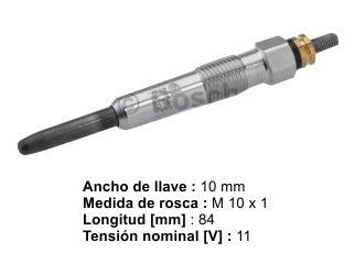 BUJIAS INCANDESCENTES RENAULT MEGANE I/SCENIC 1.9DTI/LAGUNA 2.2D/ LAND ROVER FREELANDER 2.0D / ROVER 420/620 BUJIA INCAND - PACK X4
