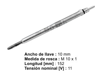 BUJIAS INCANDESCENTES RENAULT MASTER 2.5 DCI / LAGUNA 2.2 DCI BUJIA INCANDESCENTE - PACK X4