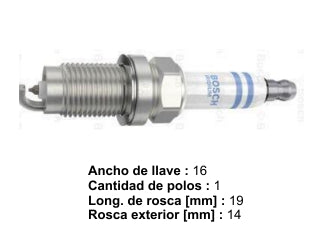 BUJIAS DE ENCENDIDO BUJIA DE ENCENDIDO FR6 HI332 AUDI A1 - PACK X10