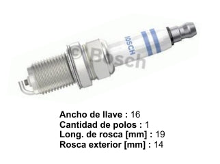 BUJIAS DE ENCENDIDO VOLKSWAGEN VENTO/PASSAT / AUDI A3/A4 2.0 FSI - PACK X10