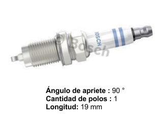 BUJIAS DE ENCENDIDO VOLKSWAGEN GOL POWER 1.4/GOL TREND/VOYAGE/FOX/SURAN/SAVEIRO 1.6 8V/VENTO 2.0 8V-2.5 - PACK X10
