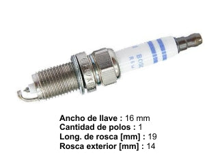 BUJIAS DE ENCENDIDO BMW 118 2.0 04/11/120 2.0 03/13/316 1.6-1.8 02/05/318 2.0 01/11/320 2.0 04/11/520 2.0 06/09/540 4.0 - PACK X10