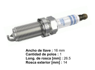 BUJIAS DE ENCENDIDO PEUGEOT 206/207 COMPACT/PARTNER / CITROEN C3/C4 1.6 16V-2.0 16V - PACK X10