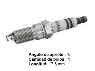 BUJIAS DE ENCENDIDO FORD ECOSPORT KINETIC DESIGN 1.6 16V SIGMA/2.0 16V DURATEC CON RESISTOR - PACK X10