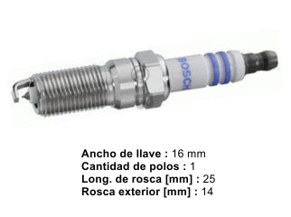 BUJIAS DE ENCENDIDO FORD FOCUS/FIESTA/ECOSPORT 1.6 16V SIGMA PUNTA DE PLATINO - PACK X10