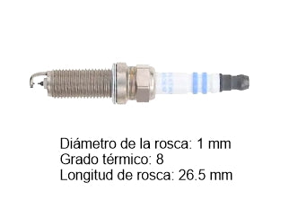 BUJIAS DE ENCENDIDO HONDA FIT 1.5I 16V L15A 18/24 /FIT 1.5I L15B 13/20 / RENAULT KOLEOS 2.5 4X4 08/16 / NISSAN XTRAIL 2. - PACK X10