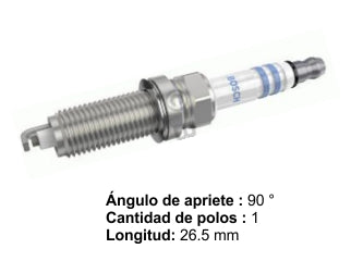 BUJIAS DE ENCENDIDO PEUGEOT 206 03/06/207 08/18 1.4 8V / CITROEN C3 03/09 1.4 / RENAULT CLIO II/CLIO MIO/TWINGO 1.2 16V - PACK X10