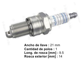 BUJIAS DE ENCENDIDO FIAT 128/147 / RENAULT 9/11/12/18/19 / VOLKSWAGEN GOL/SAVEIRO/GACEL/SENDA / CHEVROLET CHEVY/400 - PACK X10