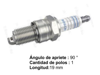BUJIAS DE ENCENDIDO CHEVROLET/FIAT/FORD/RENAULT/VOLKSWAGEN MOTOR 1.4/1.6/1.8 - PACK X10
