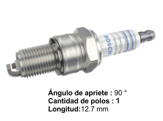 BUJIAS DE ENCENDIDO CHEVROLET CELTA 1.4/ASTRA/VECTRA 2.0/S10 2.2 / FIAT UNO 1.3-1.5 / FORD ESCORT 1.6-1.8 - PACK X10