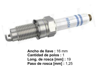 BUJIAS DE ENCENDIDO VOLKSWAGEN GOL TREND/VOYAGE/SAVEIRO/FOX/CROSSFOX 1.6 16V/UP 1.0 - PACK X10