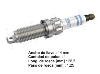 BUJIAS DE ENCENDIDO PEUGEOT/MINI COOPER MOTOR 1.6 THP (Z233B) - PACK X10